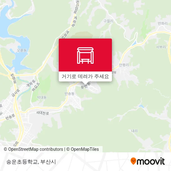 송운초등학교 지도