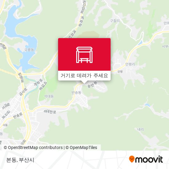 본동 지도