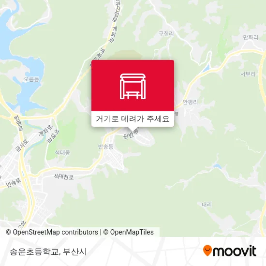 송운초등학교 지도