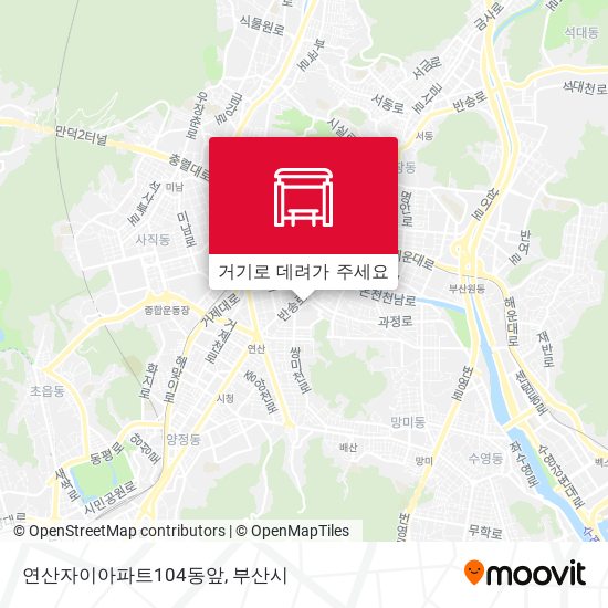 연산자이아파트104동앞 지도