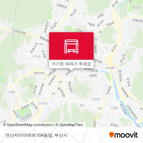 연산자이아파트104동앞 지도
