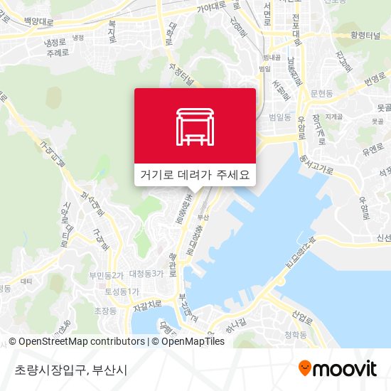 초량시장입구 지도