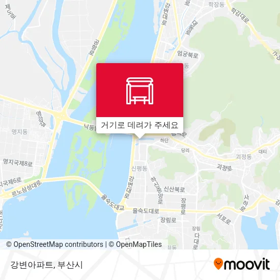 강변아파트 지도