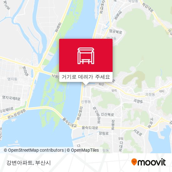 강변아파트 지도
