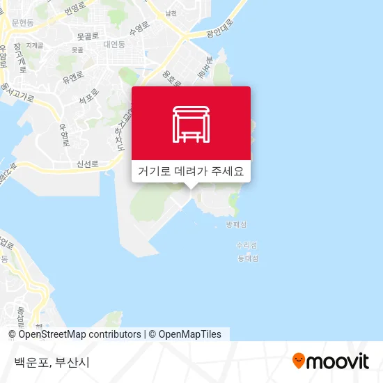백운포 지도