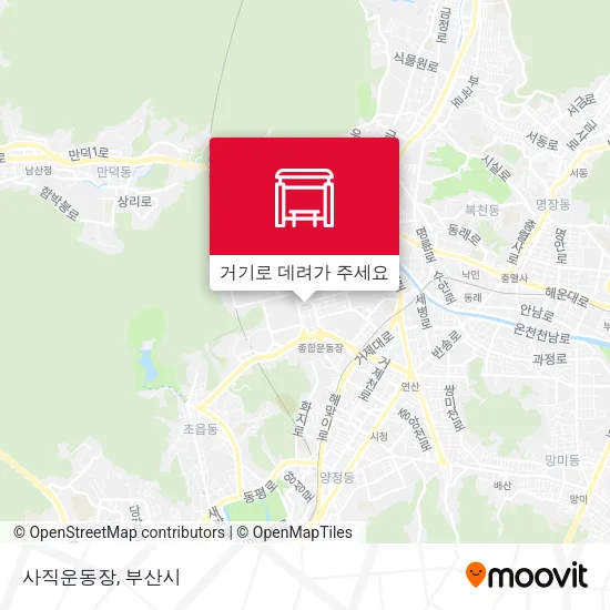 사직운동장 지도