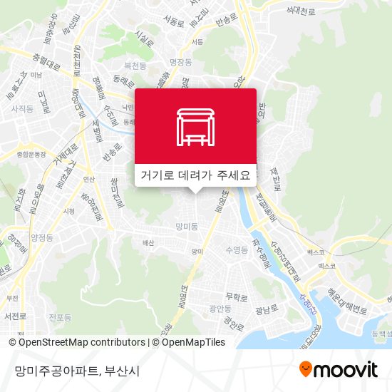 망미주공아파트 지도