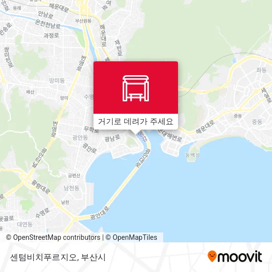 센텀비치푸르지오 지도