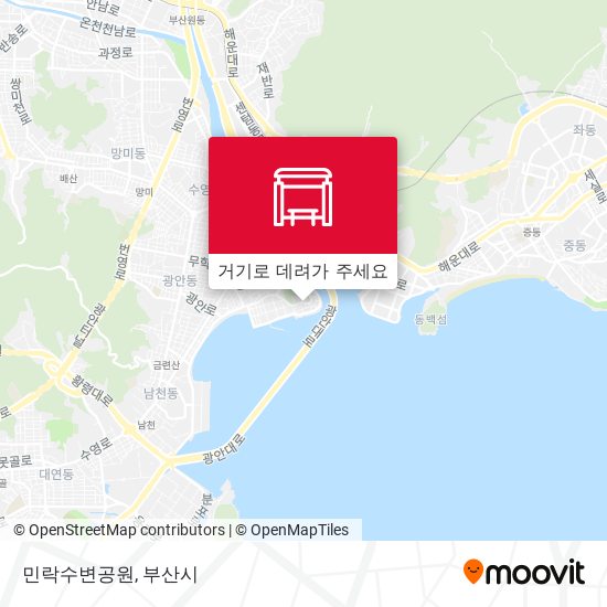 민락수변공원 지도