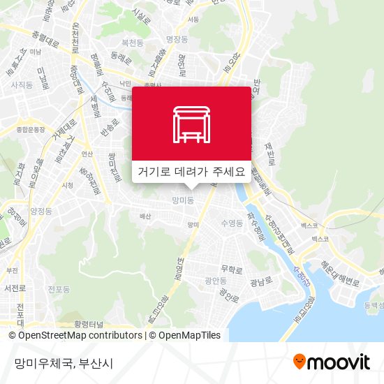 망미우체국 지도