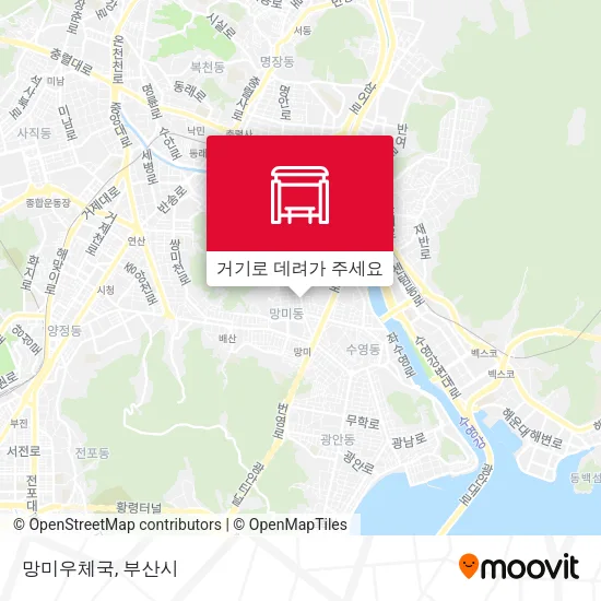 망미우체국 지도