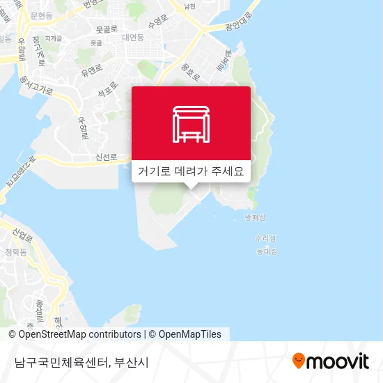 남구국민체육센터 지도