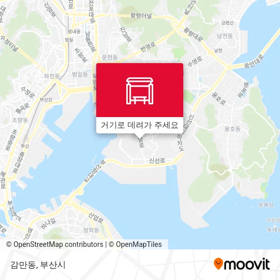 감만동 지도