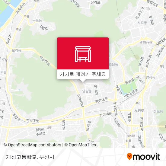 개성고등학교 지도