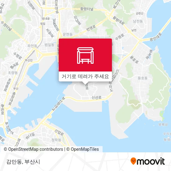 감만동 지도