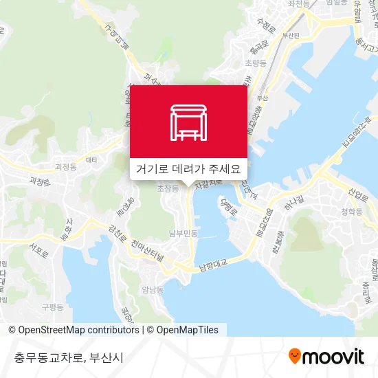 충무동교차로 지도