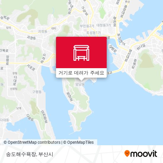 송도해수욕장 지도