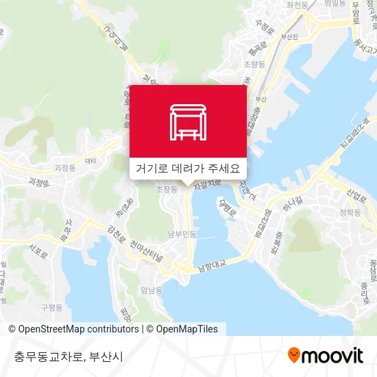 충무동교차로 지도