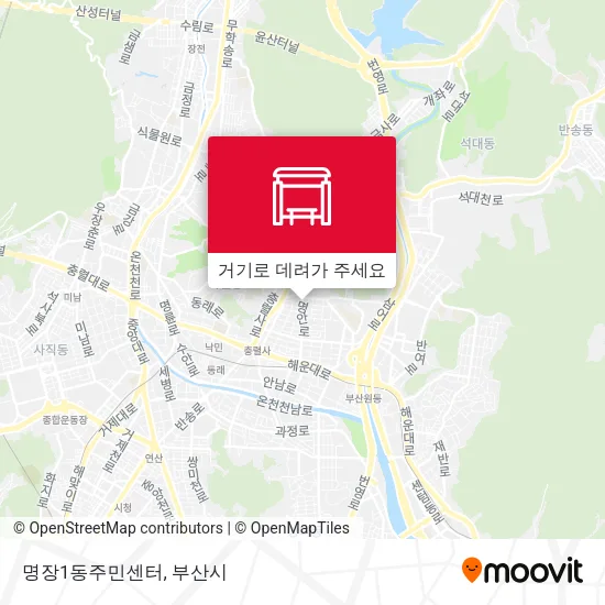 명장1동주민센터 지도