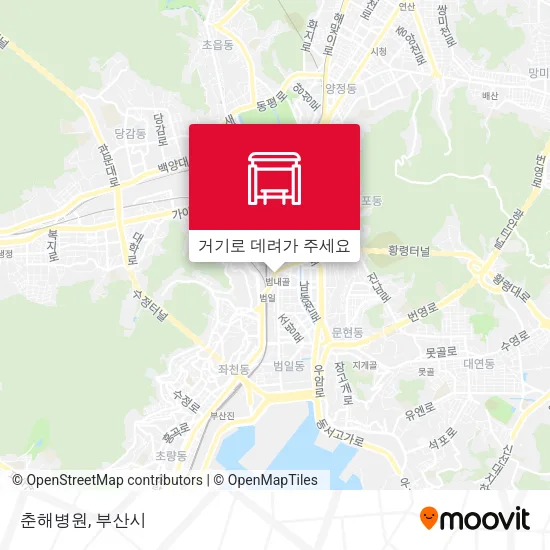 춘해병원 지도