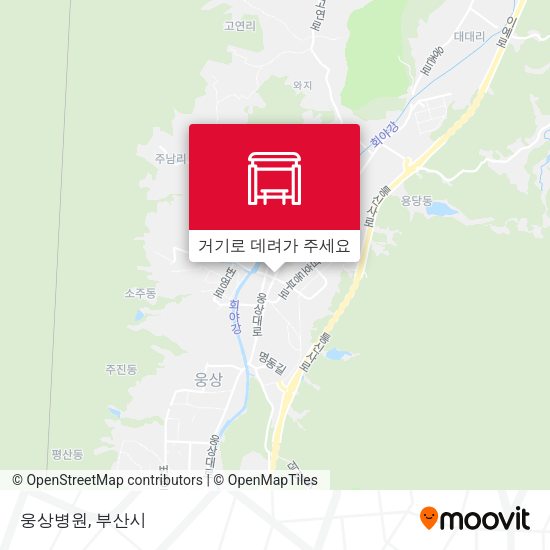웅상병원 지도