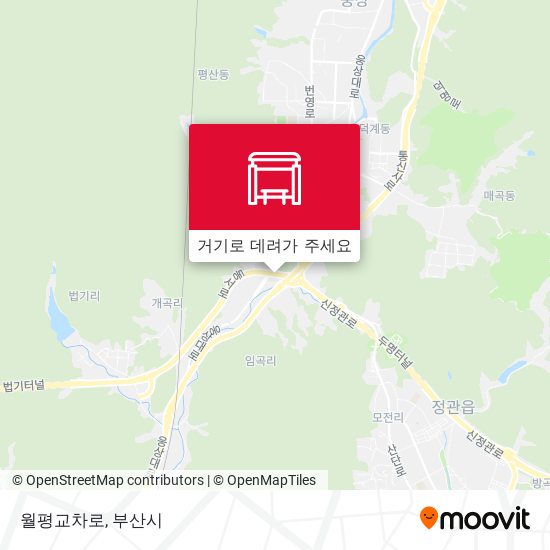 월평교차로 지도