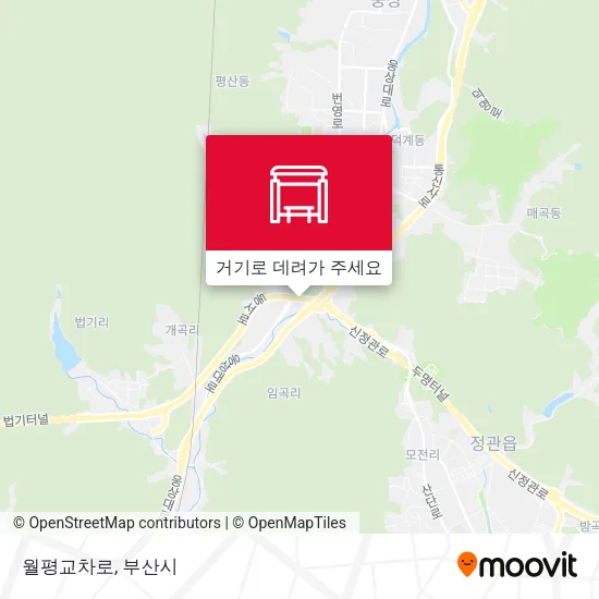 월평교차로 지도