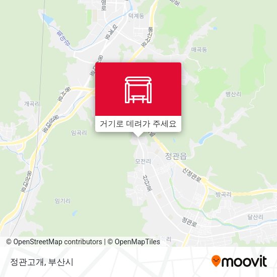 정관고개 지도