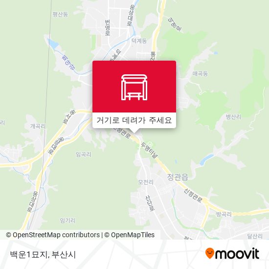 백운1묘지 지도