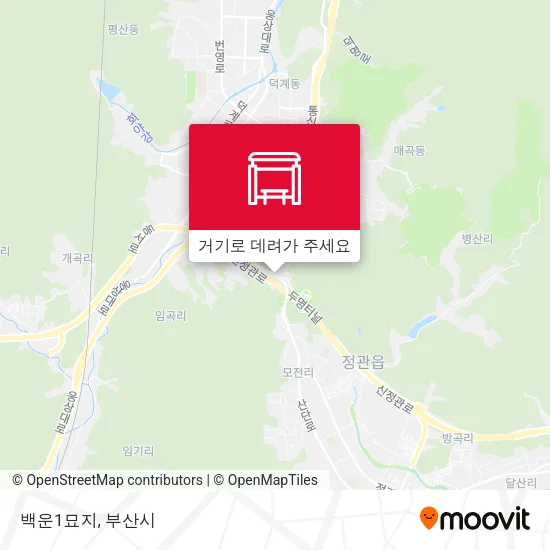 백운1묘지 지도