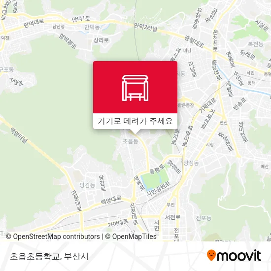 초읍초등학교 지도