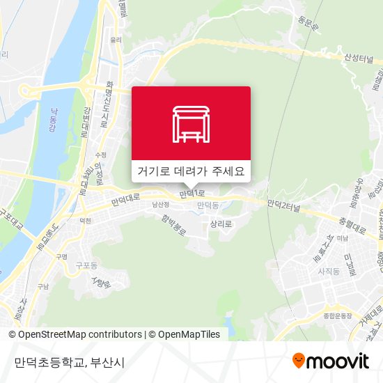 만덕초등학교 지도