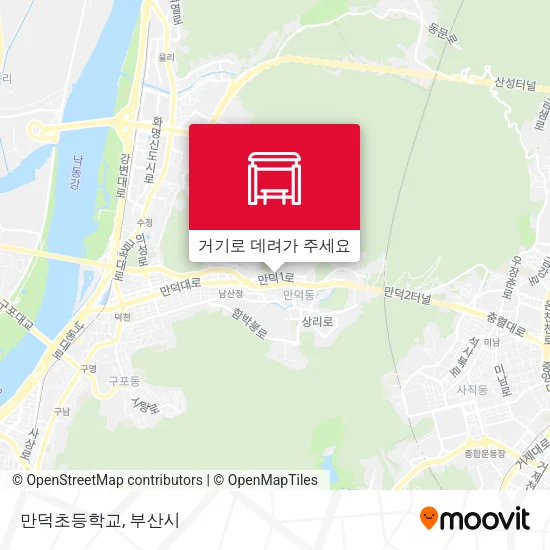 만덕초등학교 지도