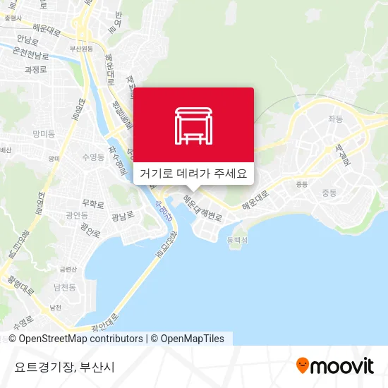 요트경기장 지도