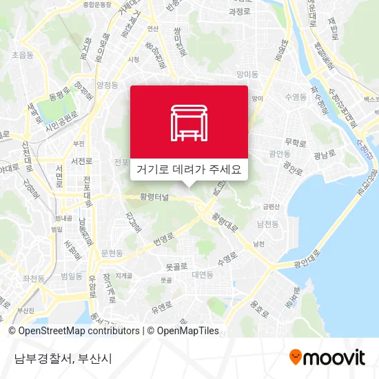 남부경찰서 지도
