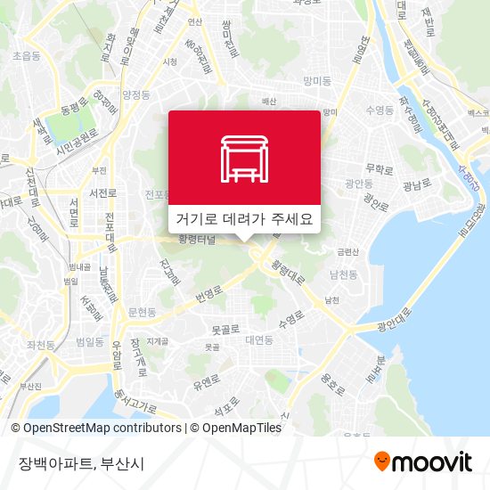 장백아파트 지도