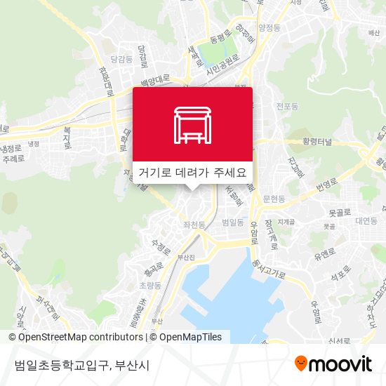 범일초등학교입구 지도