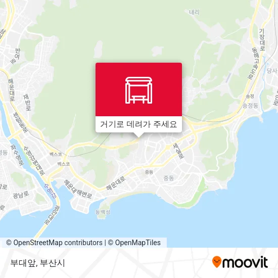 부대앞 지도