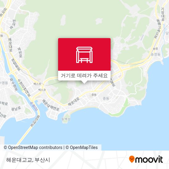 해운대고교 지도