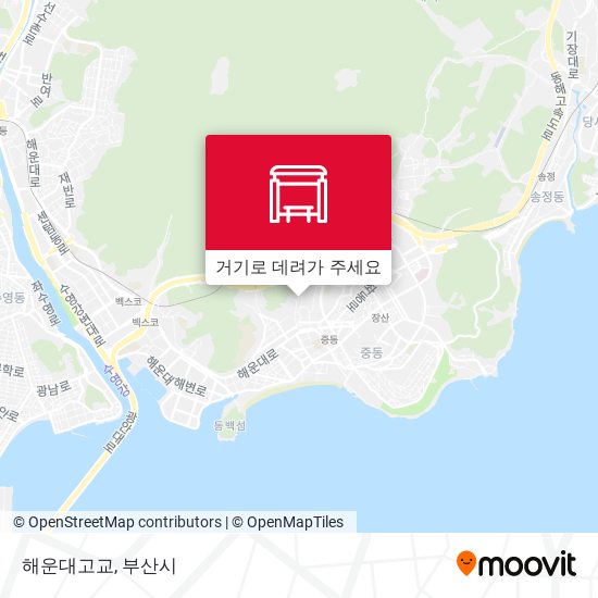 해운대고교 지도