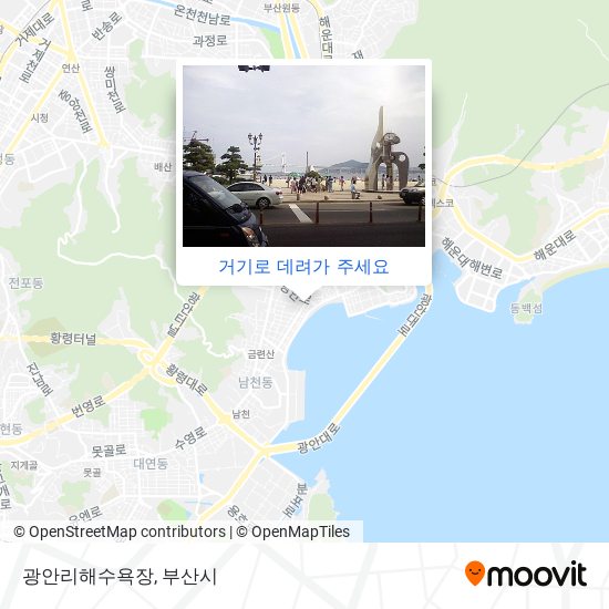 광안리해수욕장 지도