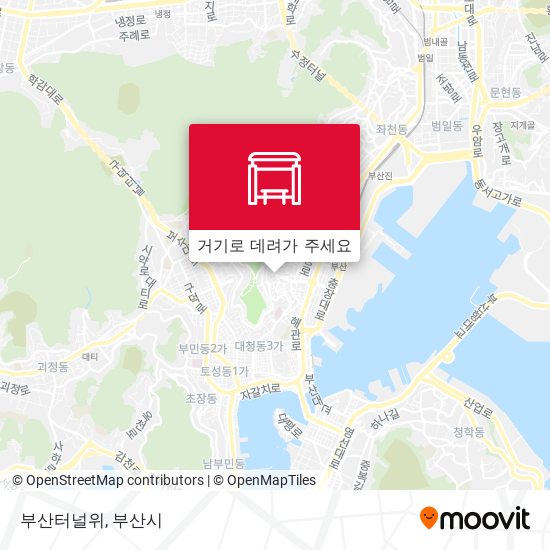 부산터널위 지도