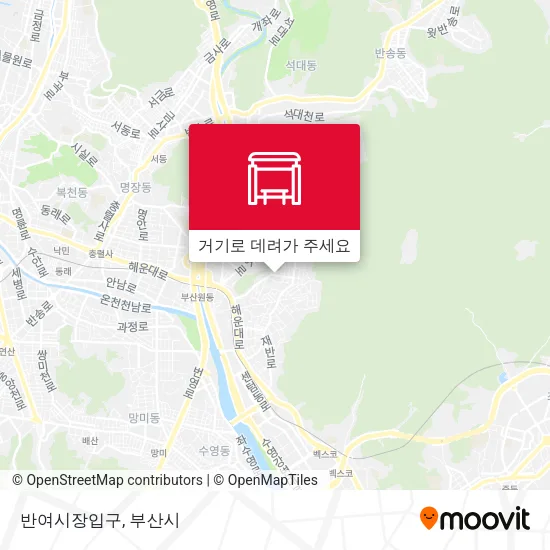 반여시장입구 지도