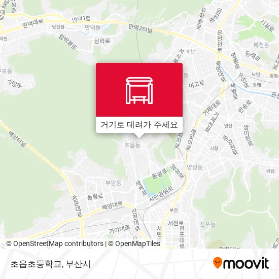 초읍초등학교 지도