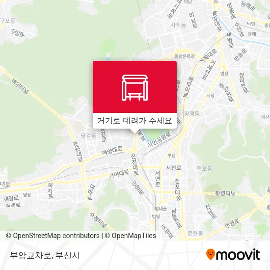 부암교차로 지도