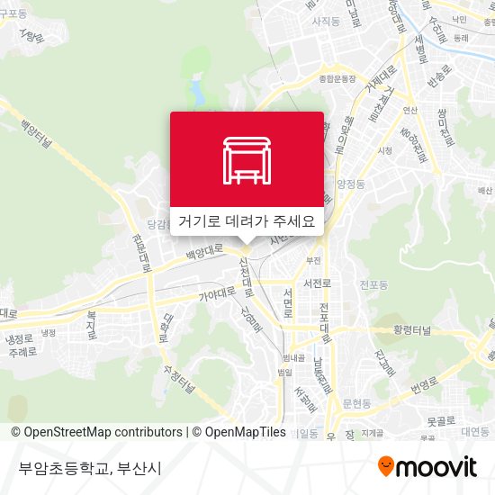 부암초등학교 지도