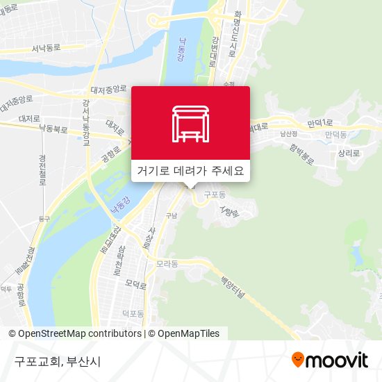 구포교회 지도