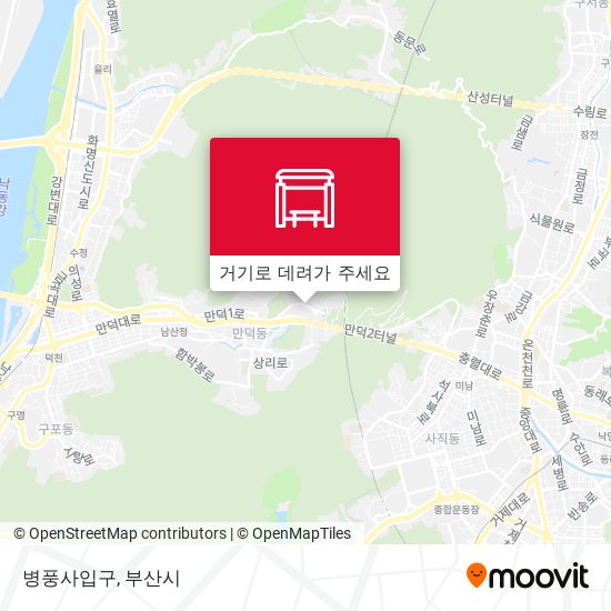 병풍사입구 지도