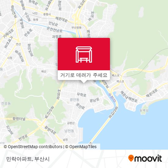 민락아파트 지도