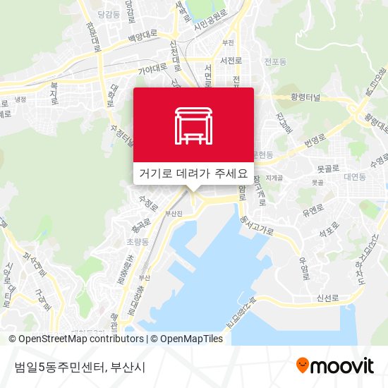범일5동주민센터 지도